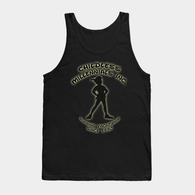 Childless Millenials Inc - Peter Pan Tank Top by magicmirror